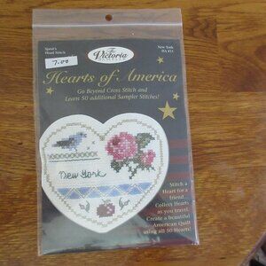 The Victoria Sampler Hearts of America Virginia Spring Stitch Kit HA #10